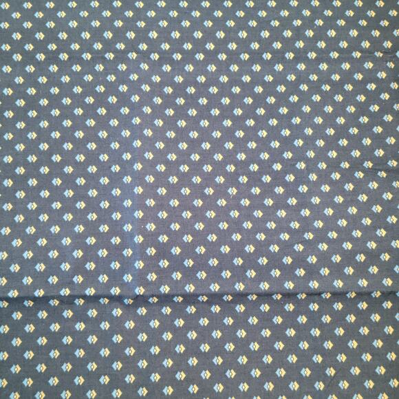 Cotton Fabric Blue Green Geometric Print 27"x42" DS Quilts Fabric Traditions - Picture 1 of 8